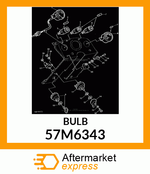 BULB, LIGHT 57M6343