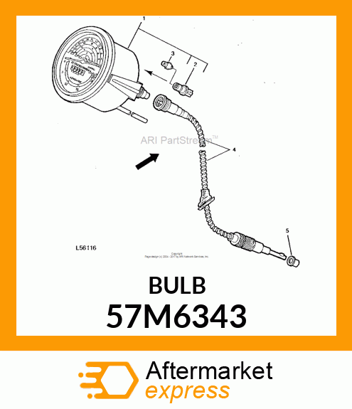 BULB, LIGHT 57M6343