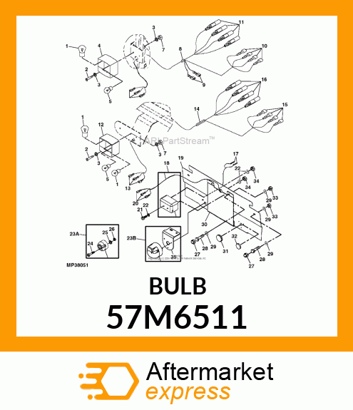 BULB, LIGHT 57M6511