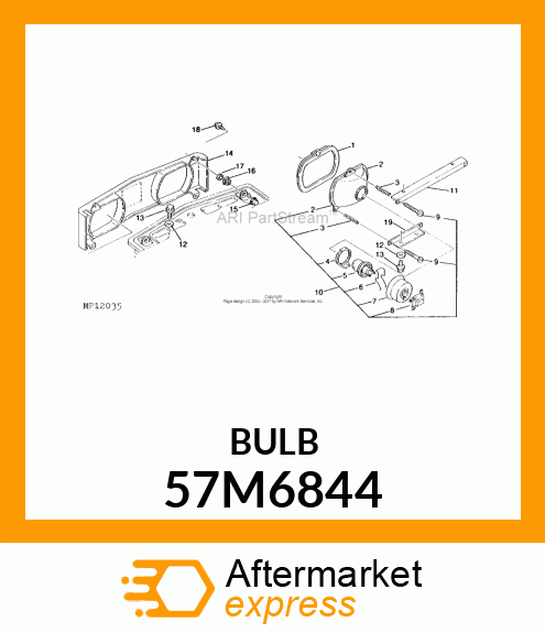 MINIATURE REF 7951 AUTO BILUX LAMP 57M6844