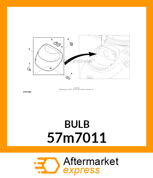 BULB, 7528 57m7011