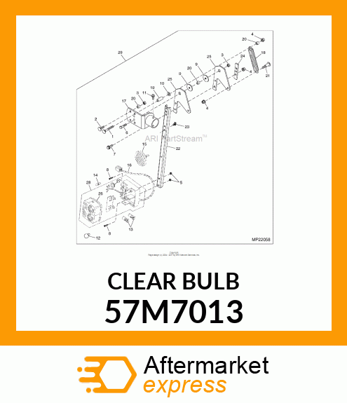 MIN BULB,R19/10,G,12V10W,DIN72601T4 57M7013