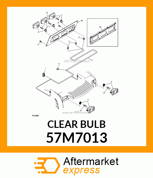 MIN BULB,R19/10,G,12V10W,DIN72601T4 57M7013