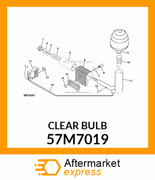 LAMP,HALOGEN H1 12V 55W 57M7019