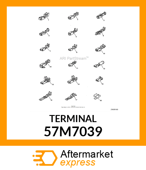 AMP MALE TERMINAL NOMSZ 6.3 57M7039