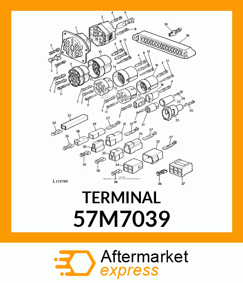 AMP MALE TERMINAL NOMSZ 6.3 57M7039