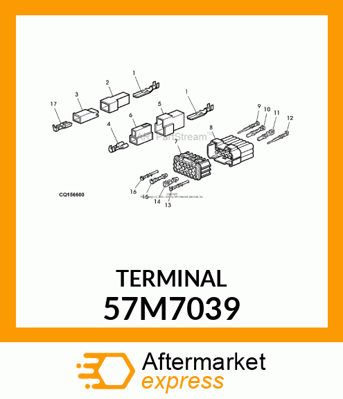 AMP MALE TERMINAL NOMSZ 6.3 57M7039