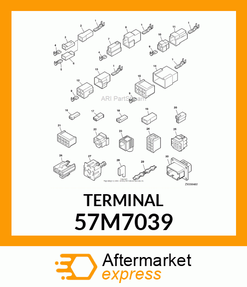 AMP MALE TERMINAL NOMSZ 6.3 57M7039