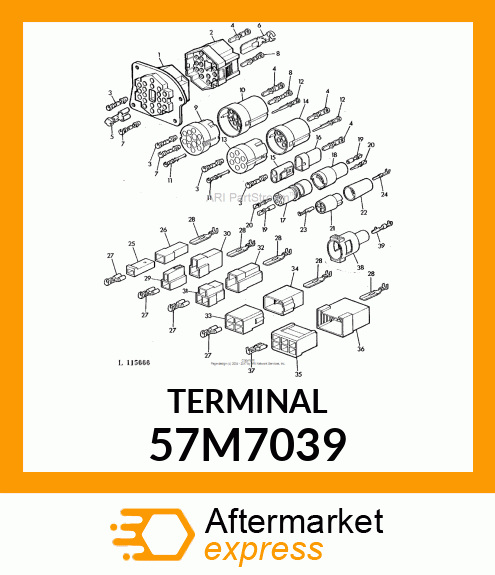 AMP MALE TERMINAL NOMSZ 6.3 57M7039