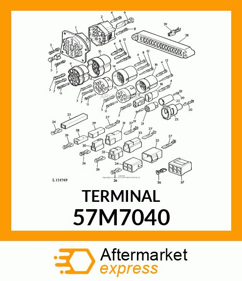 AMP MALE TERMINAL NOMSZ 9.5 57M7040