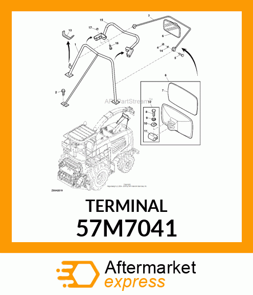 AMP FEMALE TERMINAL NOMSZ 6.3 57M7041