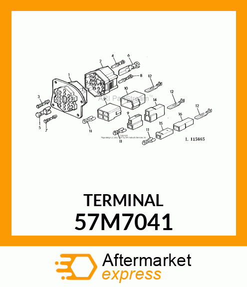 AMP FEMALE TERMINAL NOMSZ 6.3 57M7041