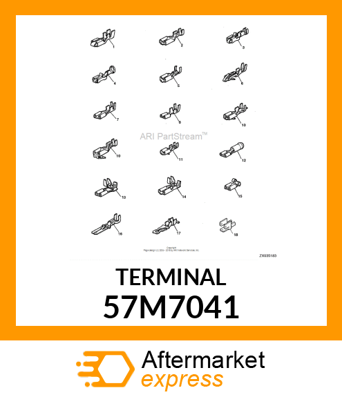 AMP FEMALE TERMINAL NOMSZ 6.3 57M7041