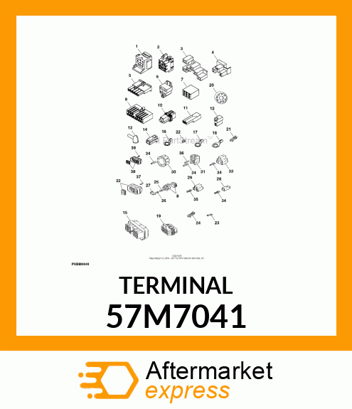 AMP FEMALE TERMINAL NOMSZ 6.3 57M7041