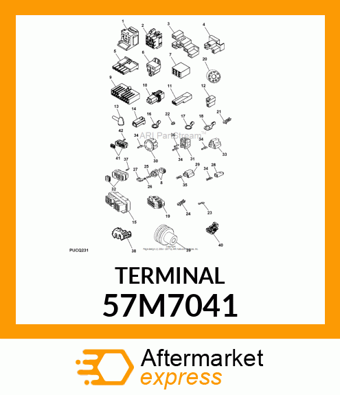 AMP FEMALE TERMINAL NOMSZ 6.3 57M7041