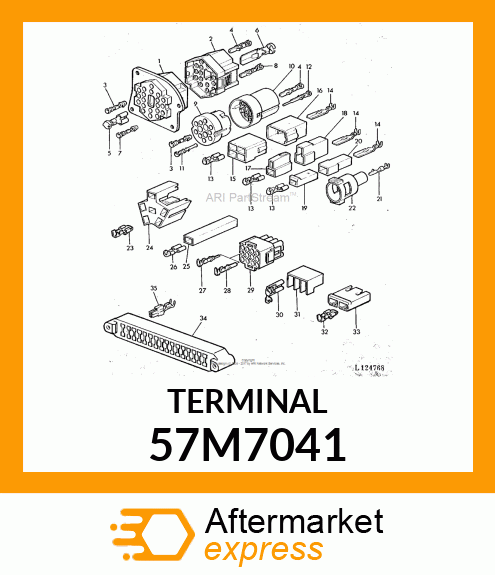 AMP FEMALE TERMINAL NOMSZ 6.3 57M7041