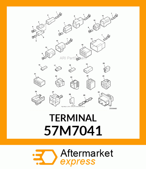 AMP FEMALE TERMINAL NOMSZ 6.3 57M7041