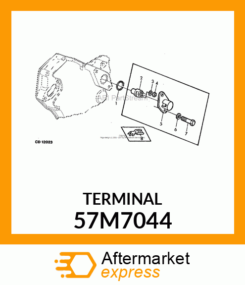 AMP TERMINAL NOMSZ 6.3 57M7044