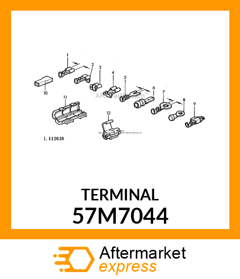 AMP TERMINAL NOMSZ 6.3 57M7044