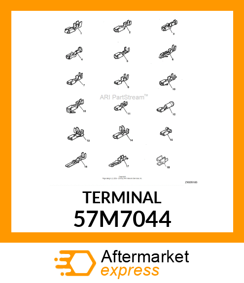 AMP TERMINAL NOMSZ 6.3 57M7044