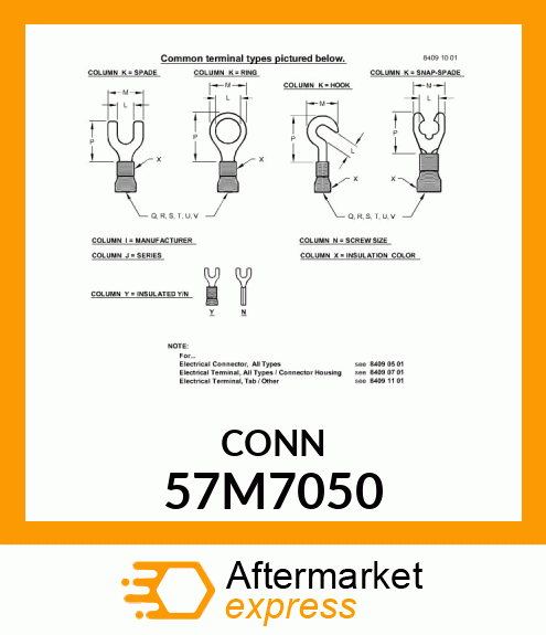 TERM LEAR RING M10 9 57M7050