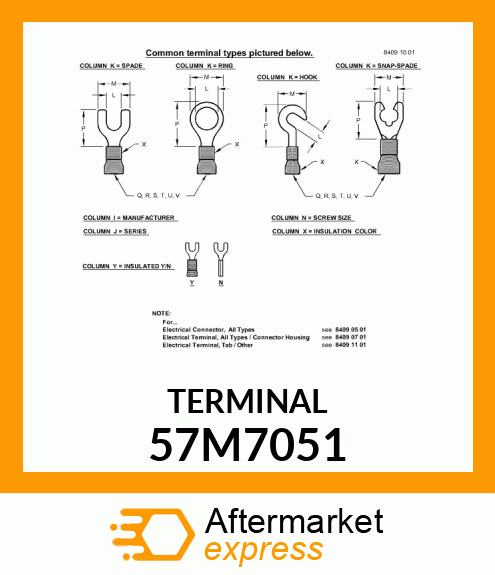 TERM LEAR RING M12 9 57M7051