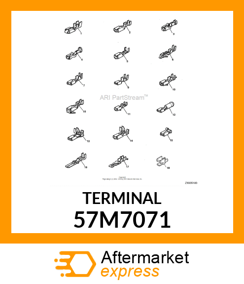 TERMINAL TYPE A NOMSZ 9.5 57M7071