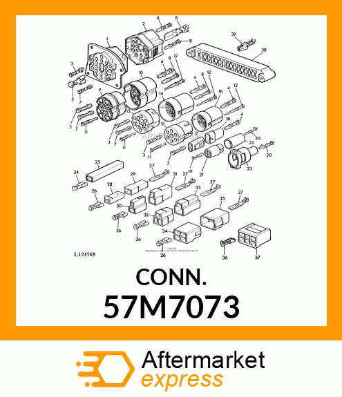 CONN WECO 1W CLEAR PLSTC 57M7073