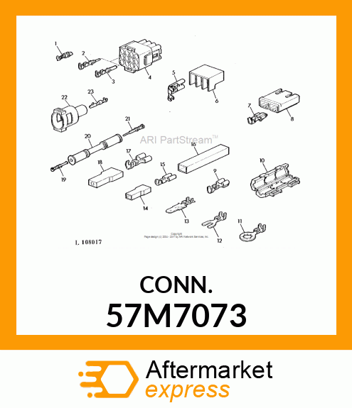 CONN WECO 1W CLEAR PLSTC 57M7073