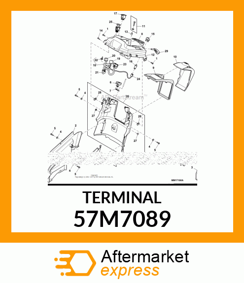 AMP FEMALE TERMINAL NOMSZ 6.3 57M7089