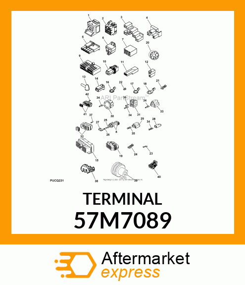 AMP FEMALE TERMINAL NOMSZ 6.3 57M7089