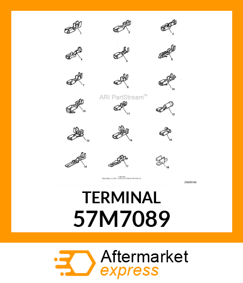 AMP FEMALE TERMINAL NOMSZ 6.3 57M7089