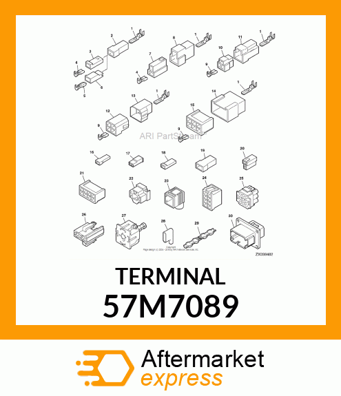 AMP FEMALE TERMINAL NOMSZ 6.3 57M7089