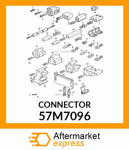 AMP MALE TERMINAL CONTACT 57M7096