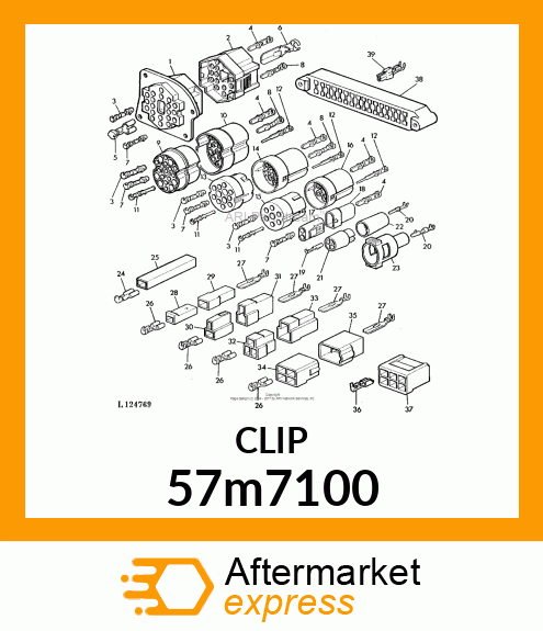 AMP FEMALE TERMINAL CONTACT 57m7100