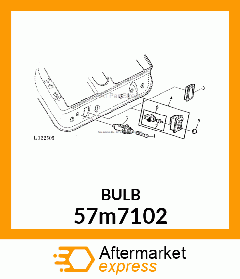 BULB ASSY 57M7102