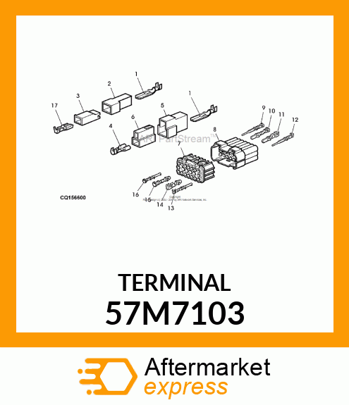 AMP FEMALE TERMINAL NOMSZ 6.3 57M7103