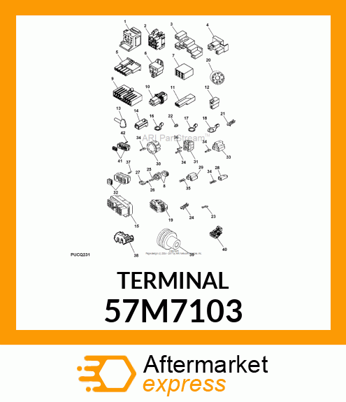 AMP FEMALE TERMINAL NOMSZ 6.3 57M7103