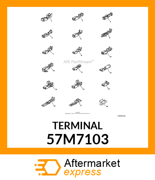 AMP FEMALE TERMINAL NOMSZ 6.3 57M7103