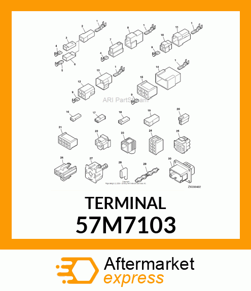 AMP FEMALE TERMINAL NOMSZ 6.3 57M7103