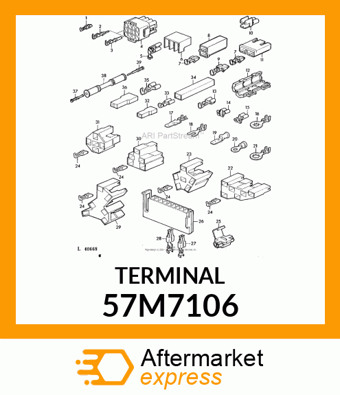 AMP FEMALE TERMINAL NOMSZ 4 57M7106