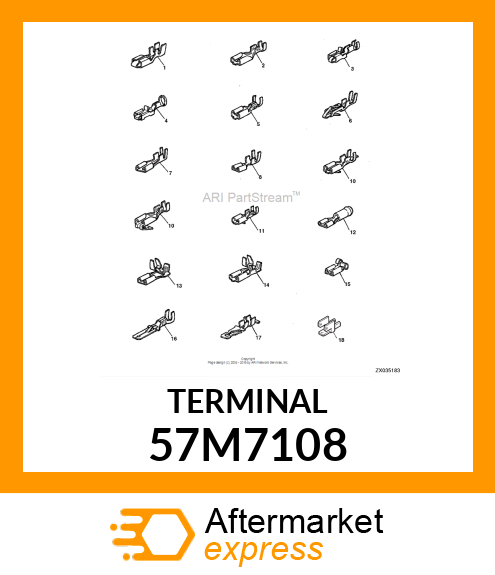 AMP FEMALE TERMINAL NOMSZ 5 57M7108