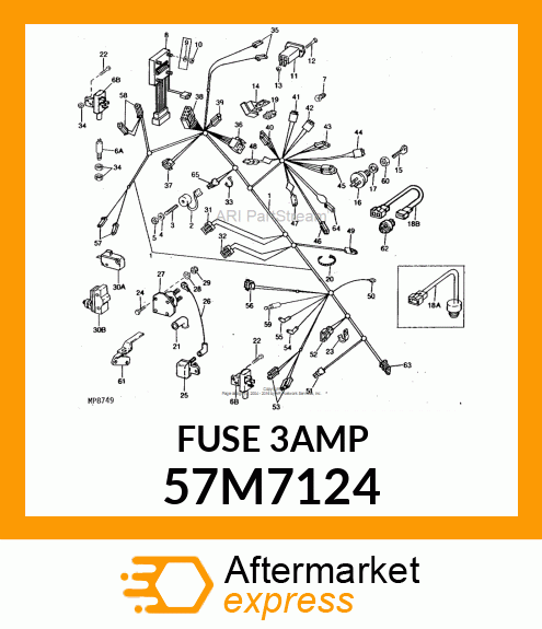 FUSE, BLADE VIOLET 3 A 57M7124