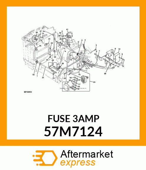 FUSE, BLADE VIOLET 3 A 57M7124