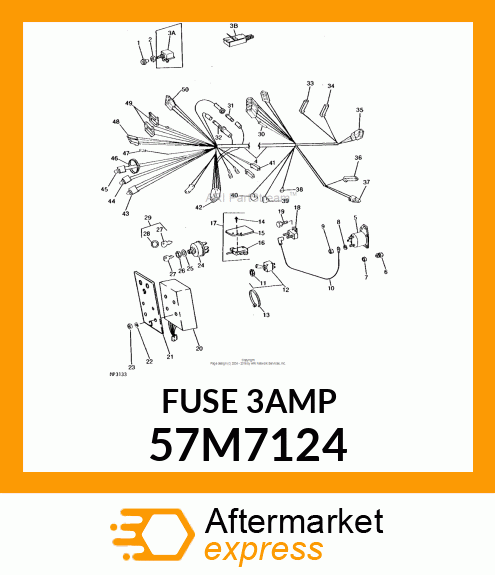 FUSE, BLADE VIOLET 3 A 57M7124