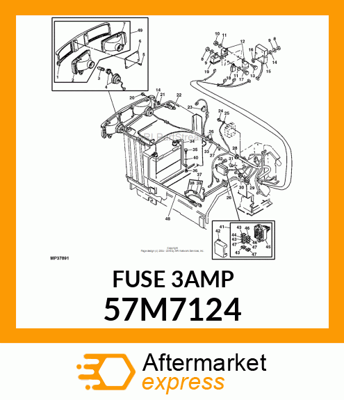 FUSE, BLADE VIOLET 3 A 57M7124