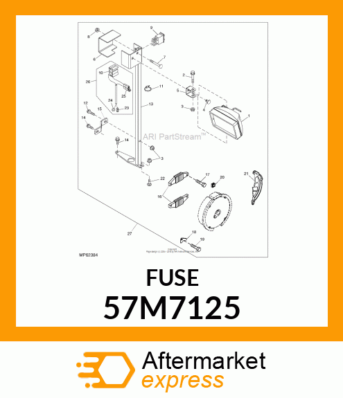 FUSE, BLADE TAN 5 A 57M7125