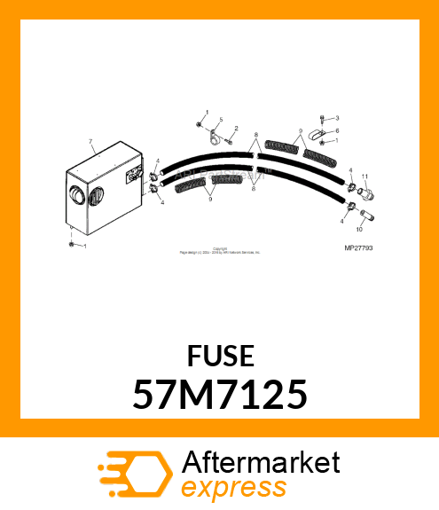 FUSE, BLADE TAN 5 A 57M7125