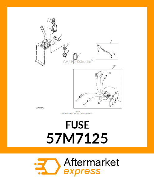 FUSE, BLADE TAN 5 A 57M7125