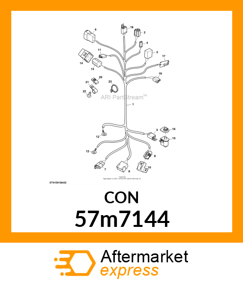 CONNECTEUR ELECTRIQUE 57m7144